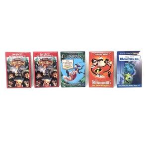 Walt Disney Movie Button Pins VTG 90s Country Bears Monsters Icredibles Lot of 5